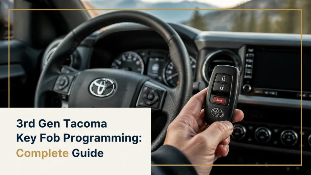 3rd gen tacoma key fob programming complete guide