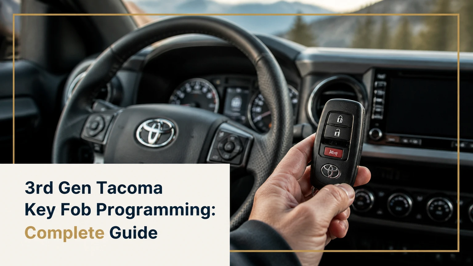 3rd gen tacoma key fob programming complete guide