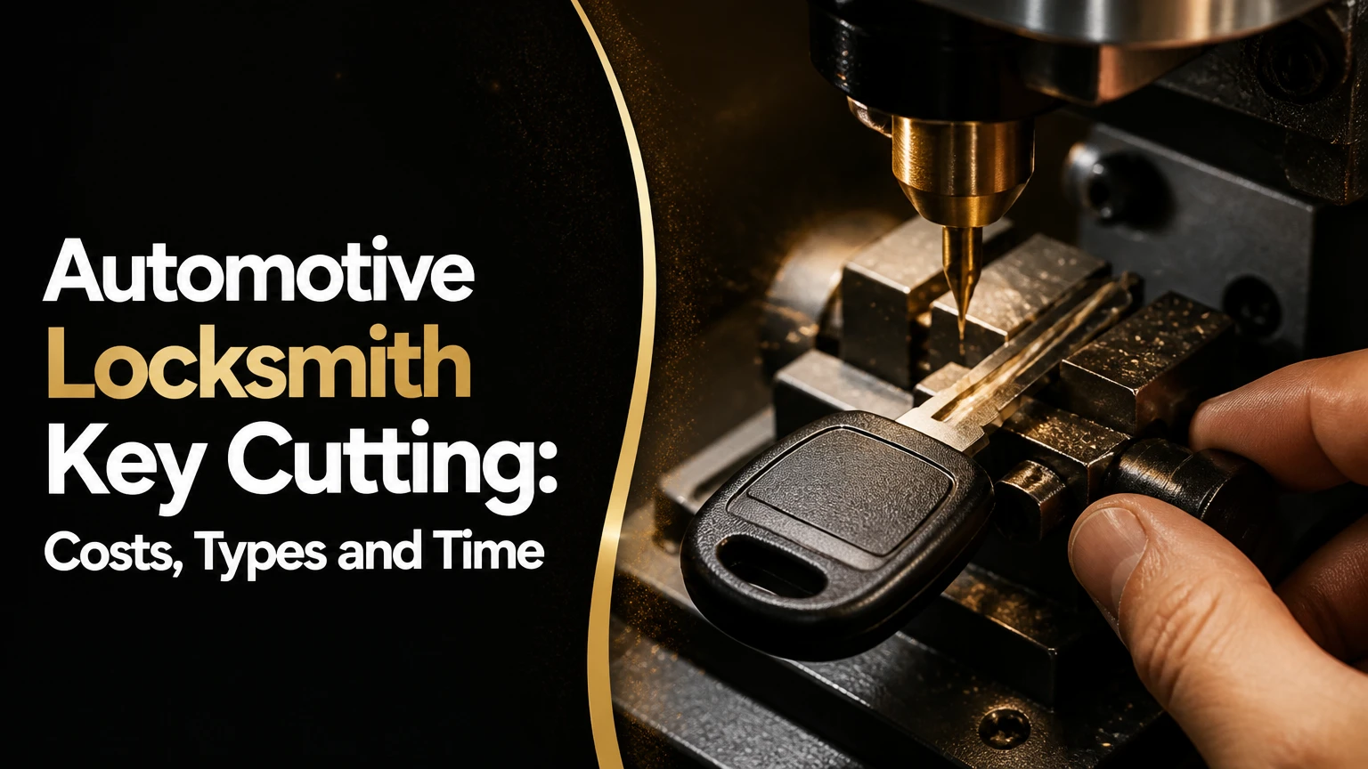 automotive locksmith key cutting costs types and time