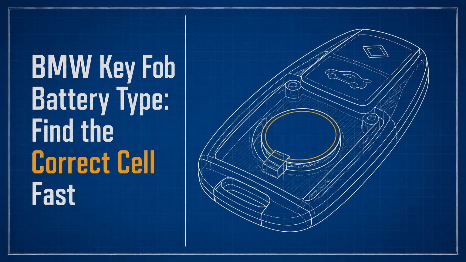 bmw key fob battery type find the correct cell fast