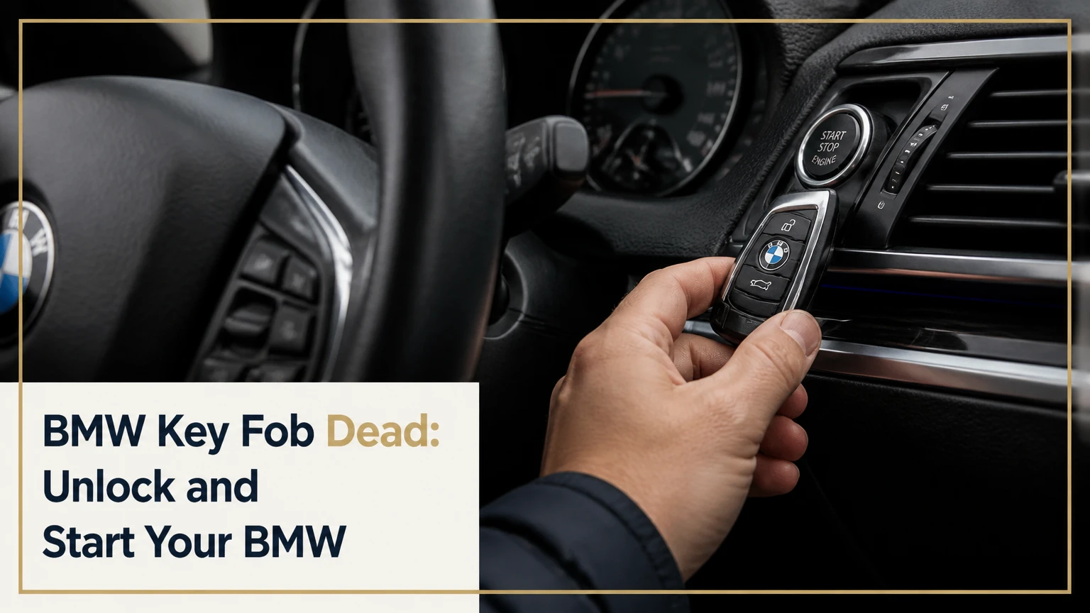 bmw key fob dead unlock and start your bmw
