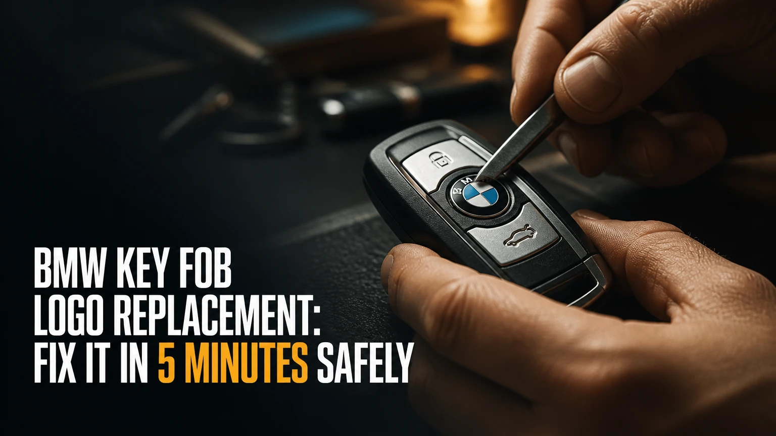 bmw key fob logo replacement fix it in 5 minutes safely