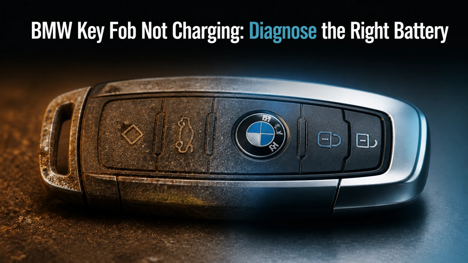 bmw key fob not charging diagnose the right battery