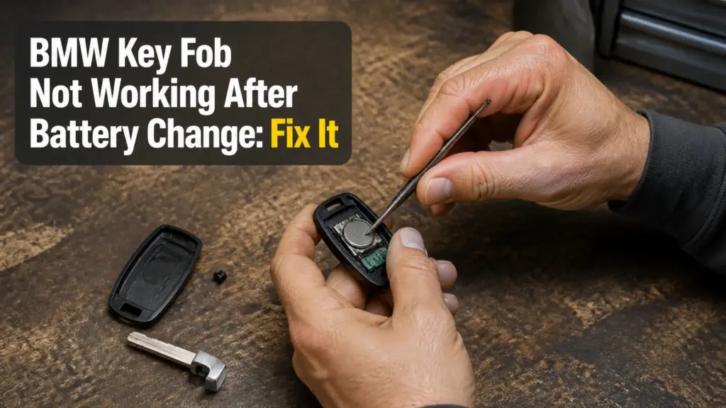 bmw key fob not working after battery change fix it
