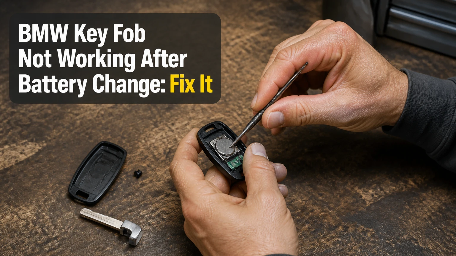 bmw key fob not working after battery change fix it