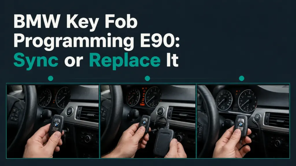 bmw key fob programming e90 sync or replace it