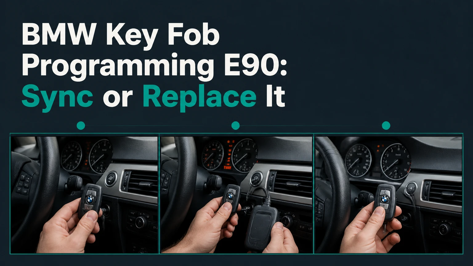 bmw key fob programming e90 sync or replace it
