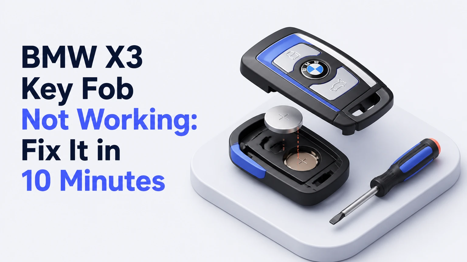 bmw x3 key fob not working fix it in 10 minutes