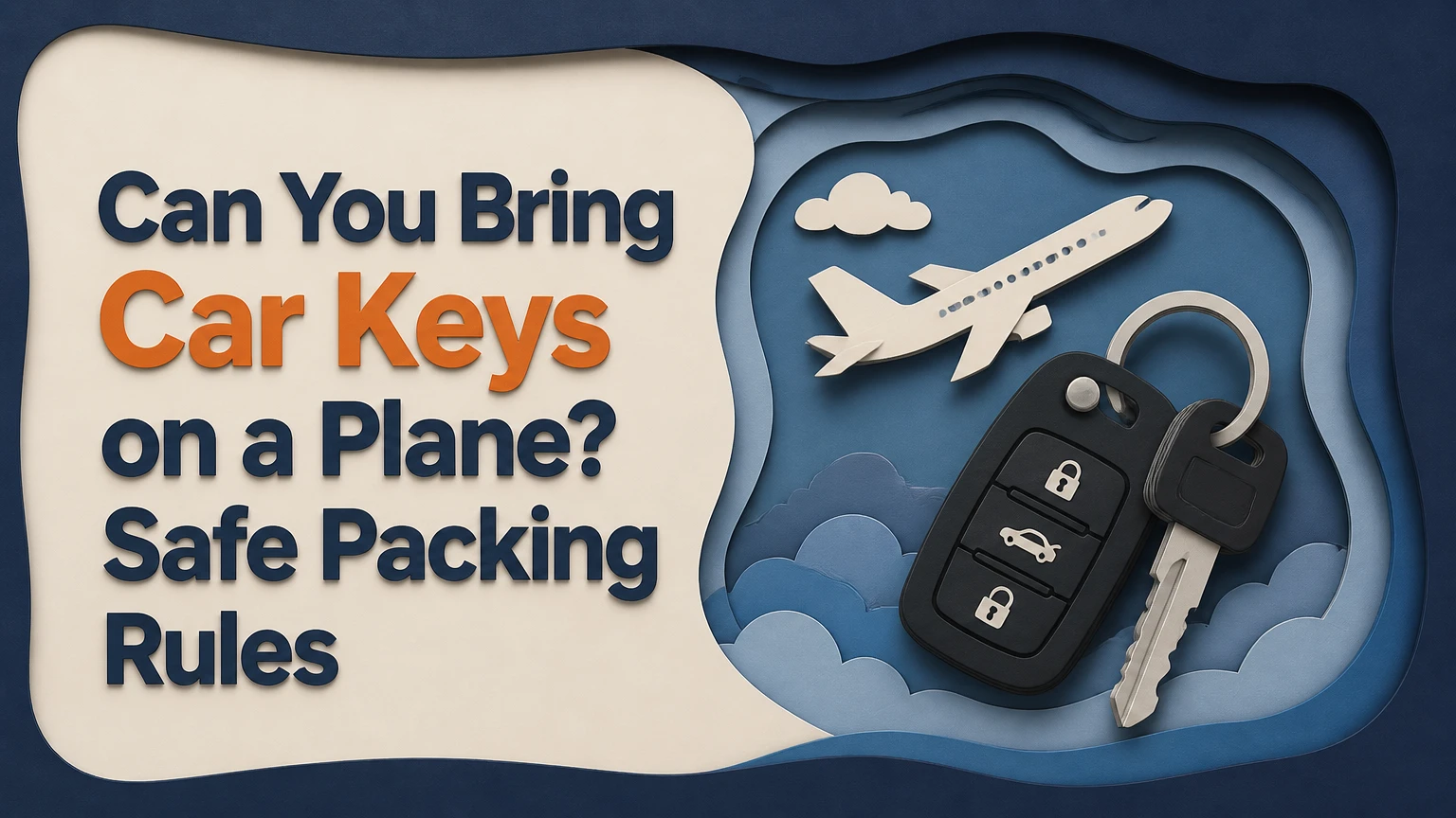 can you bring car keys on a plane safe packing rules