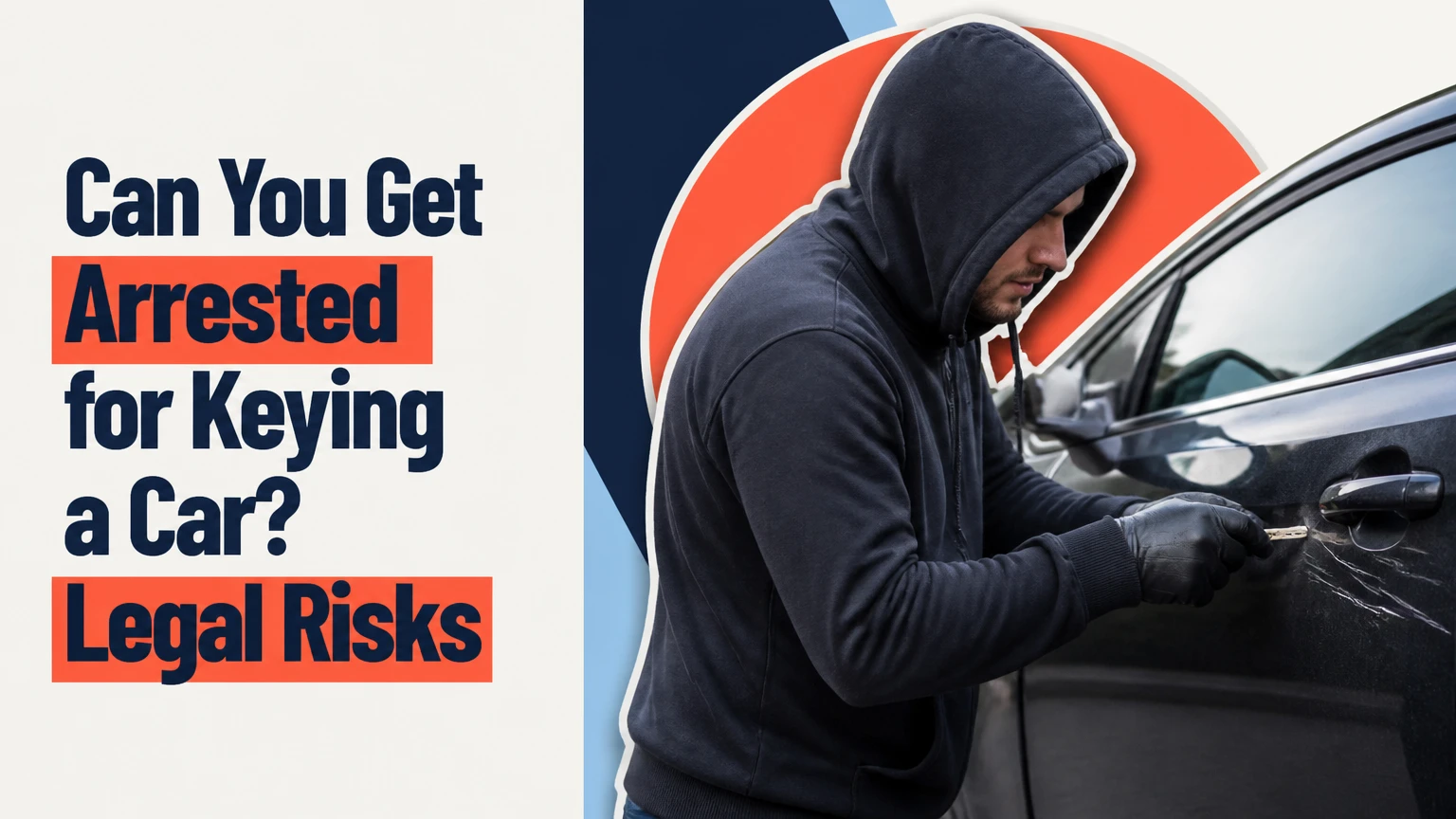 can you get arrested for keying a car legal risks