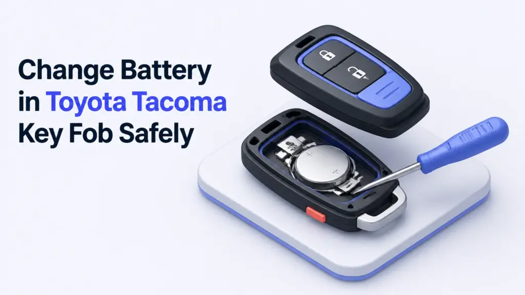 change battery in toyota tacoma key fob safely