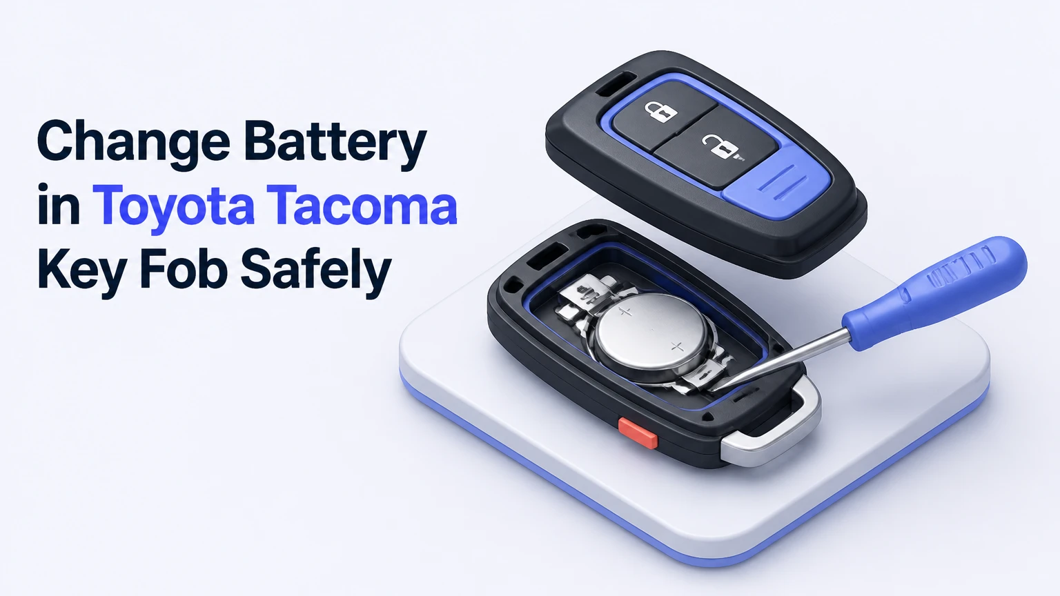 change battery in toyota tacoma key fob safely