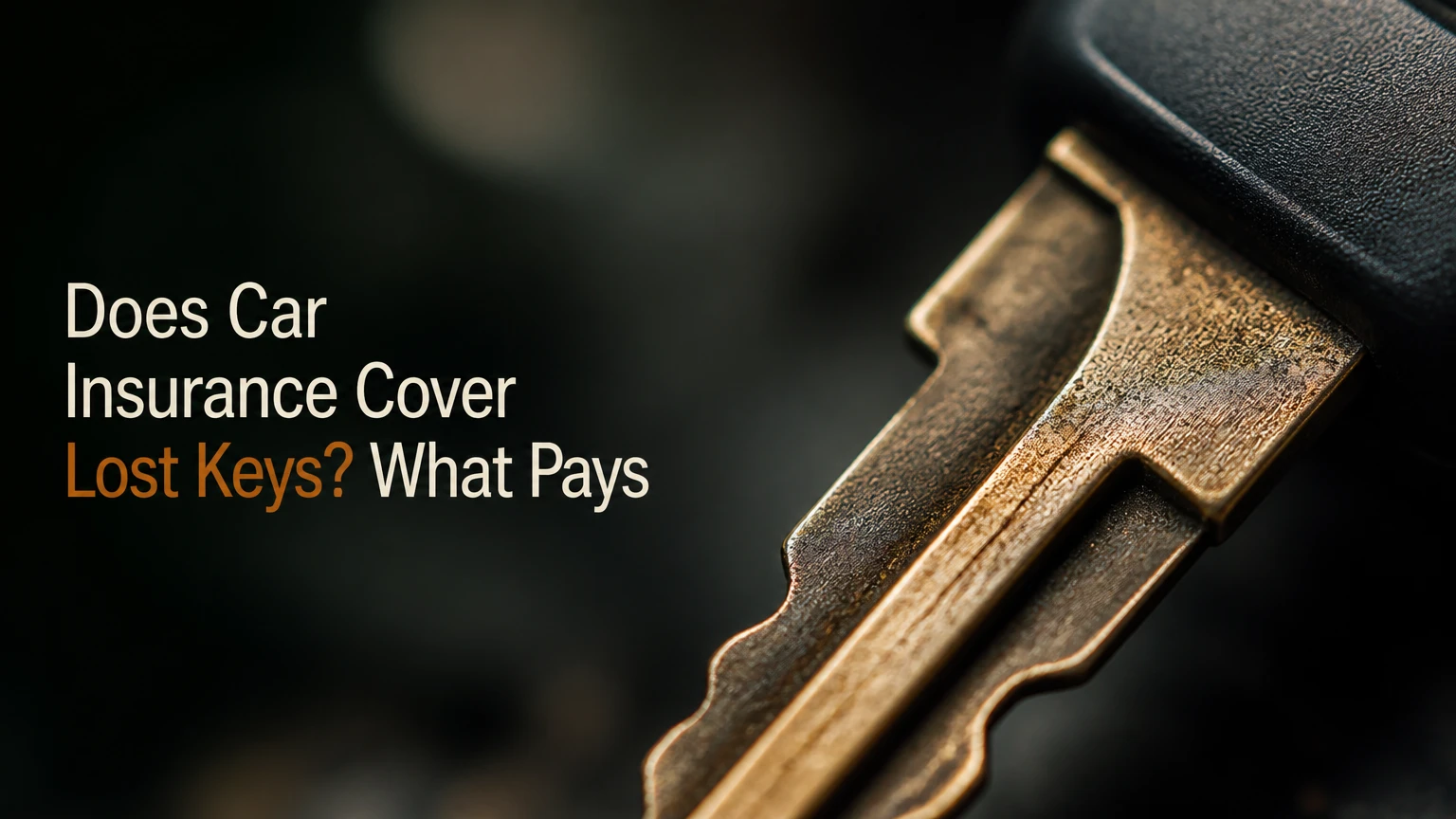 does car insurance cover lost keys what pays