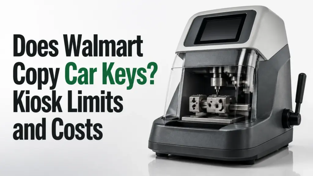 does walmart copy car keys kiosk limits and costs