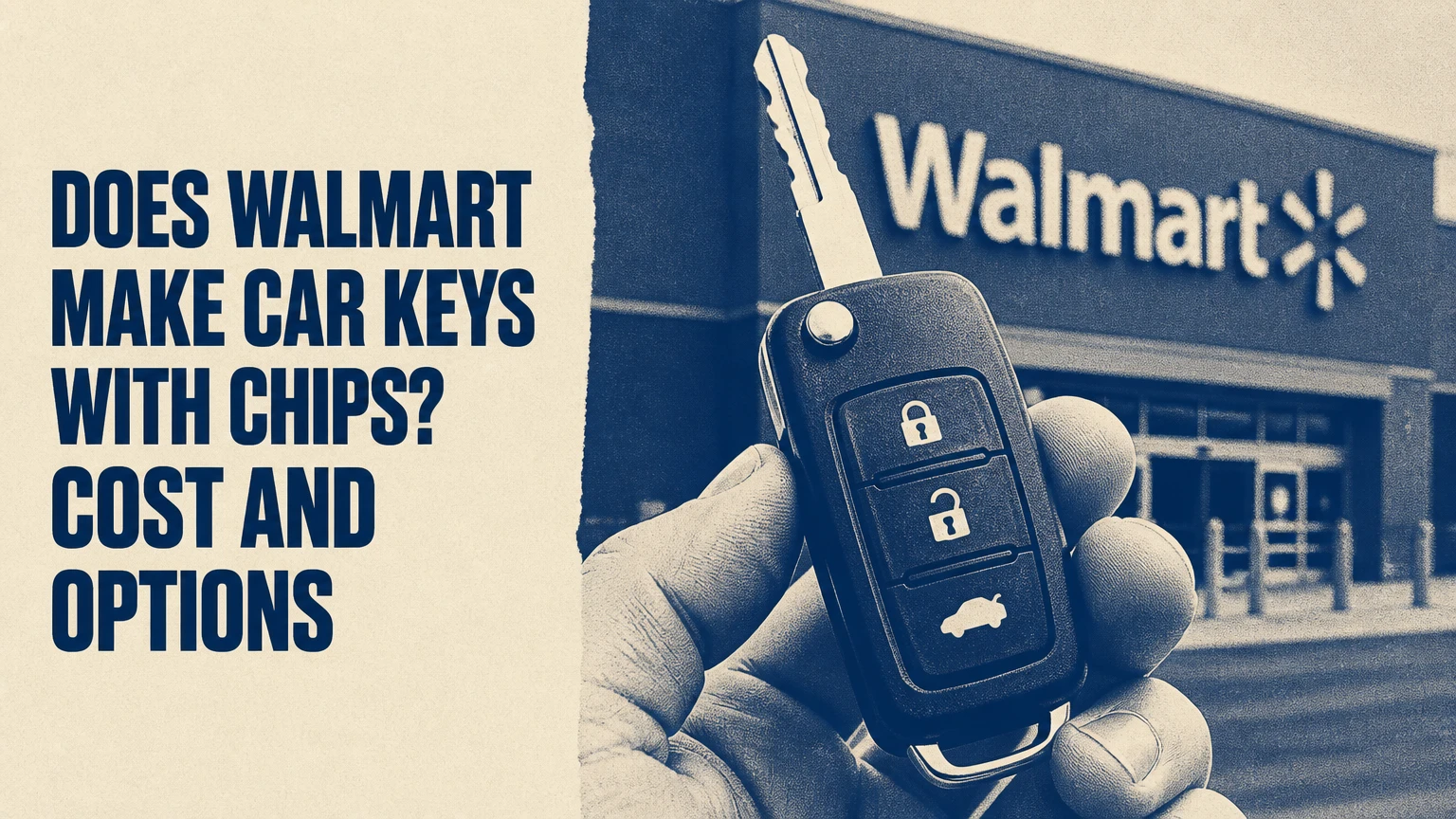 does walmart make car keys with chips cost and options