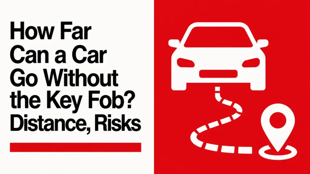 how far can a car go without the key fob distance risks