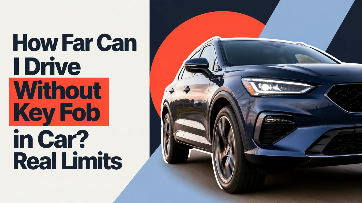 how far can i drive without key fob in car real limits