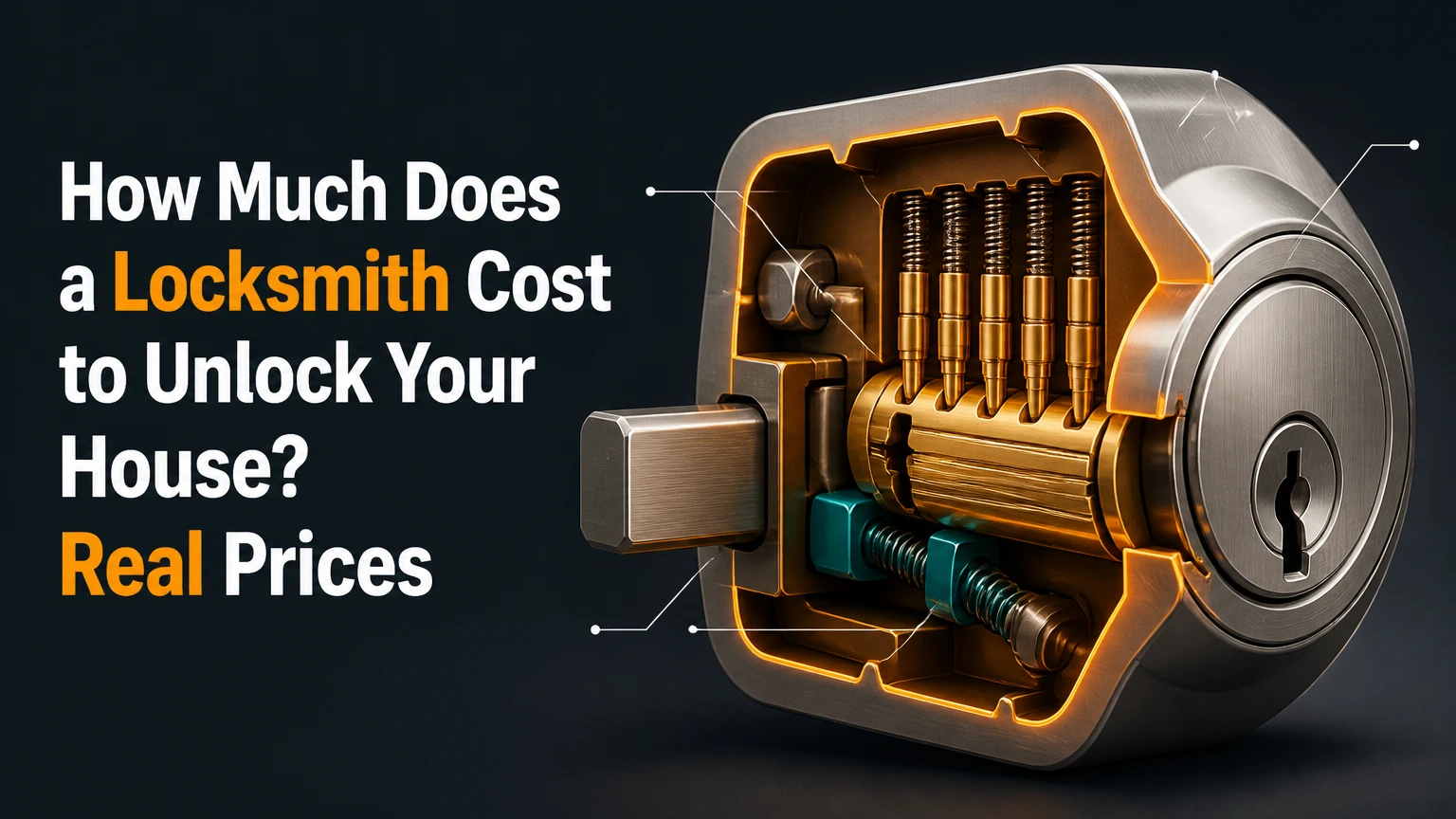 how much does a locksmith cost to unlock your house real prices