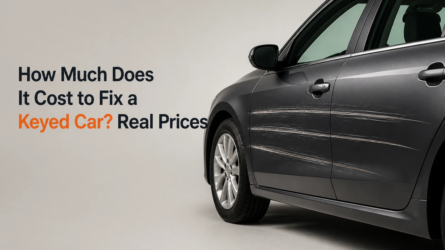 how much does it cost to fix a keyed car real prices