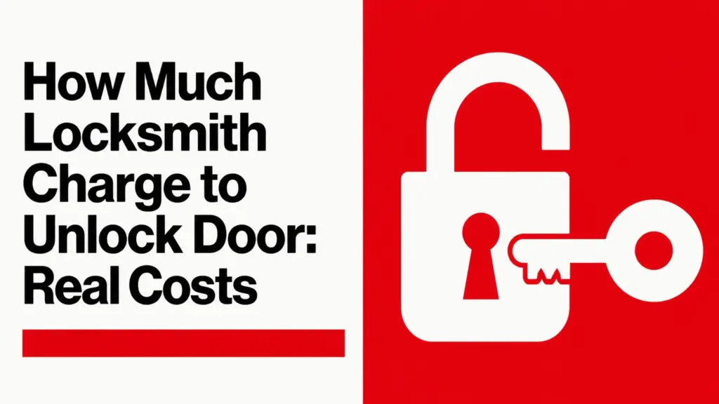 how much locksmith charge to unlock door real costs