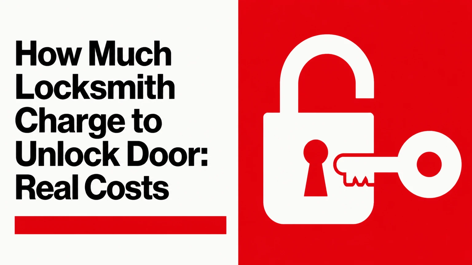 how much locksmith charge to unlock door real costs