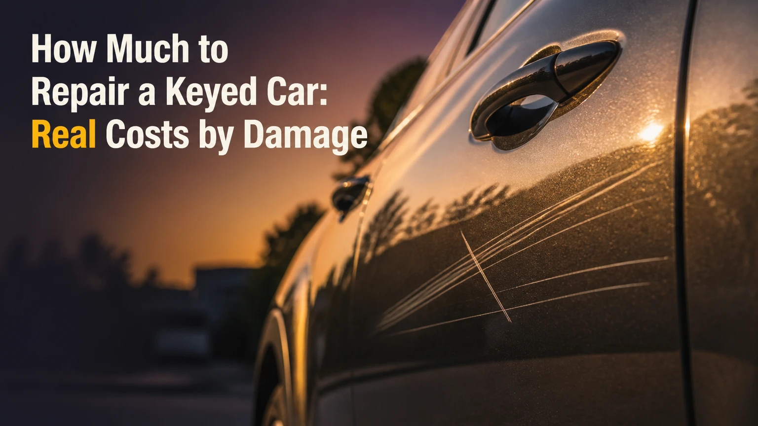 how much to repair a keyed car real costs by damage