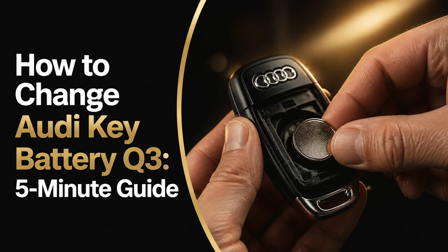 how to change audi key battery q3 5 minute guide
