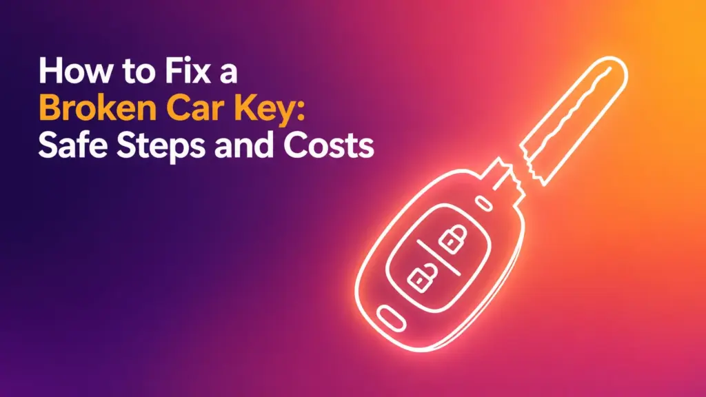 how to fix a broken car key safe steps and costs