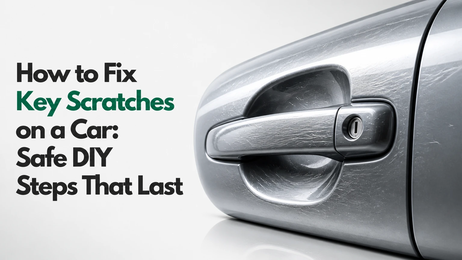how to fix key scratches on a car safe diy steps that last