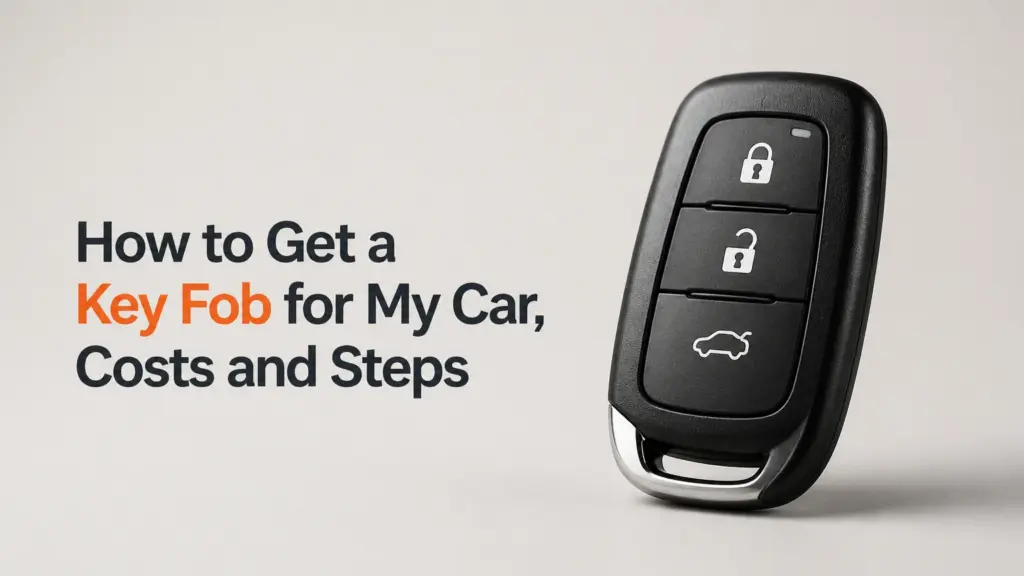 how to get a key fob for my car costs and steps