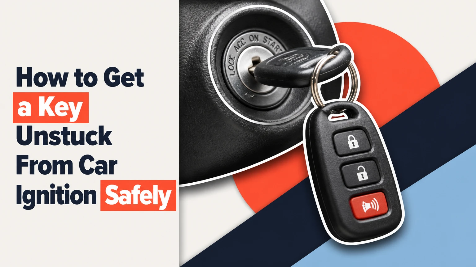 how to get a key unstuck from car ignition safely