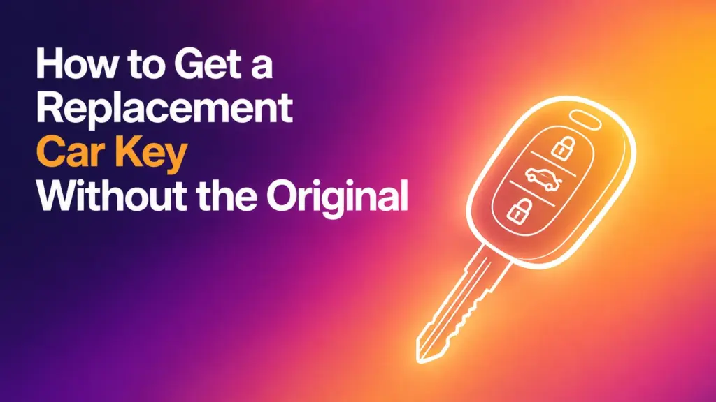 how to get a replacement car key without the original