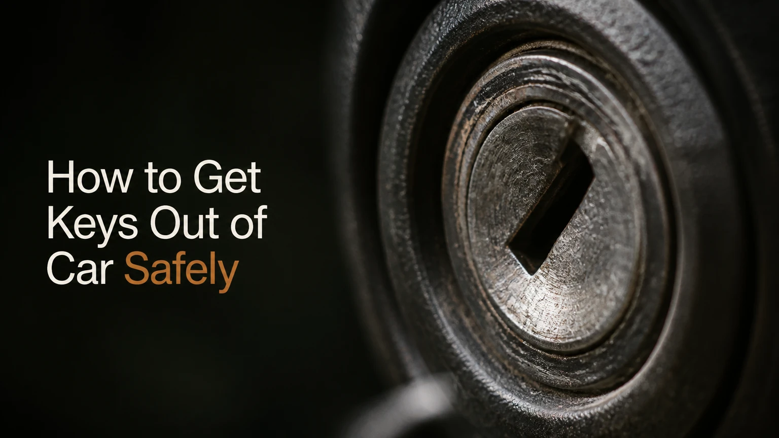 how to get keys out of car safely
