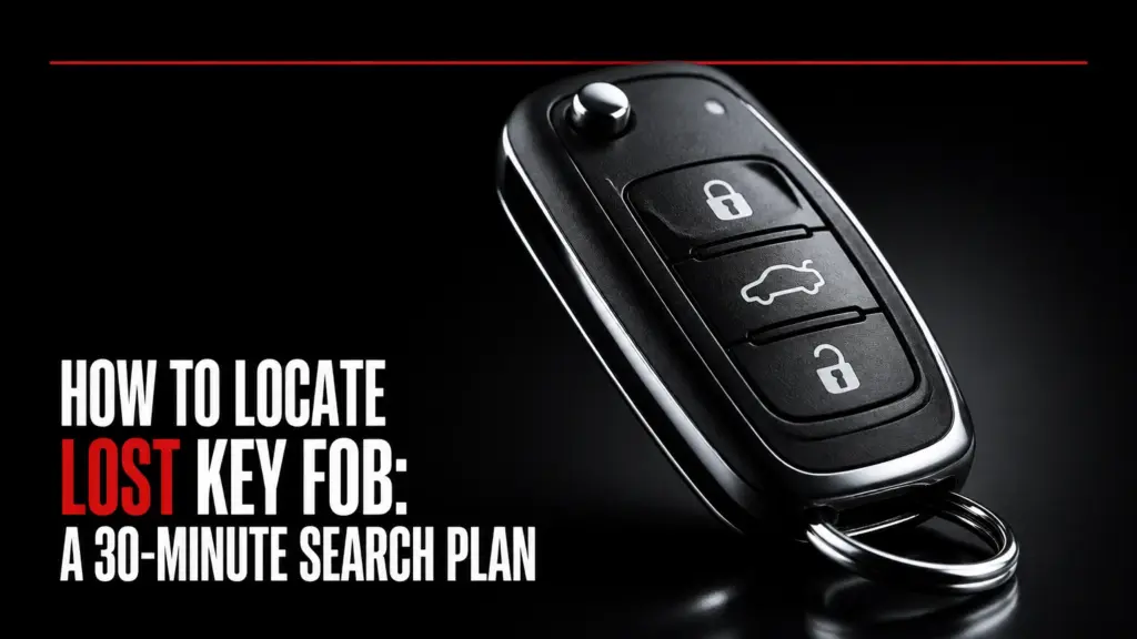 how to locate lost key fob a 30 minute search plan