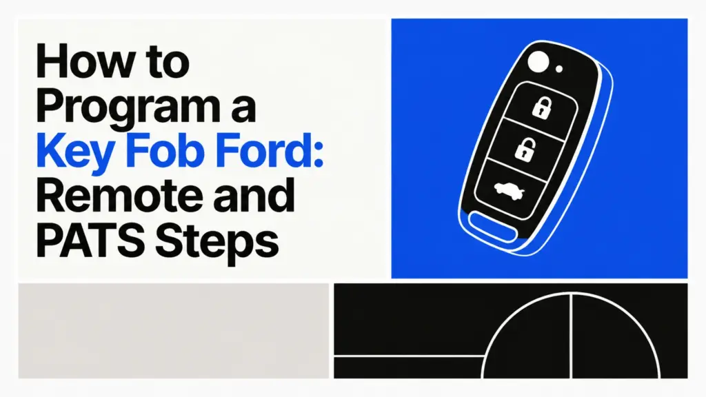 how to program a key fob ford remote and pats steps