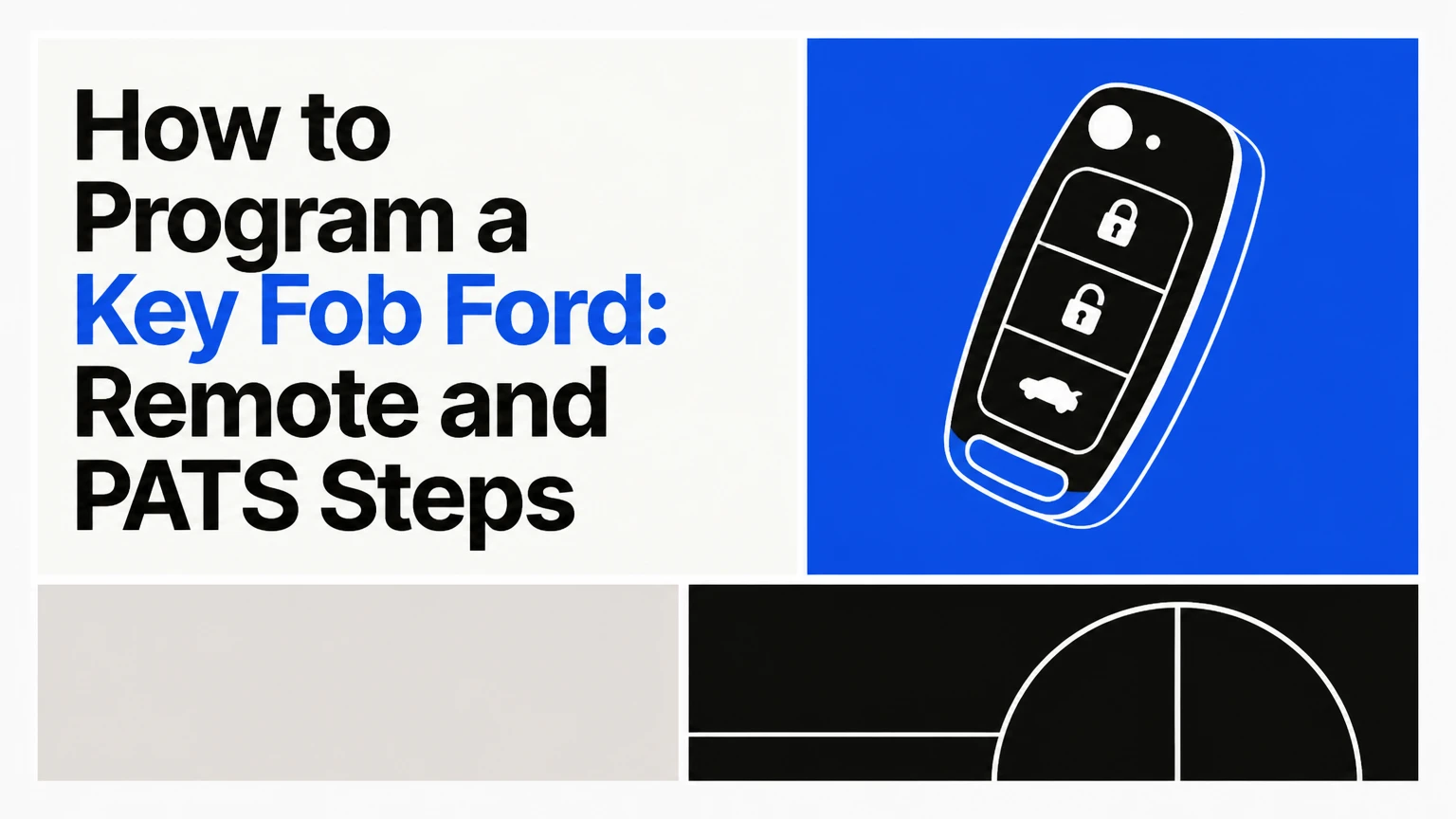 how to program a key fob ford remote and pats steps