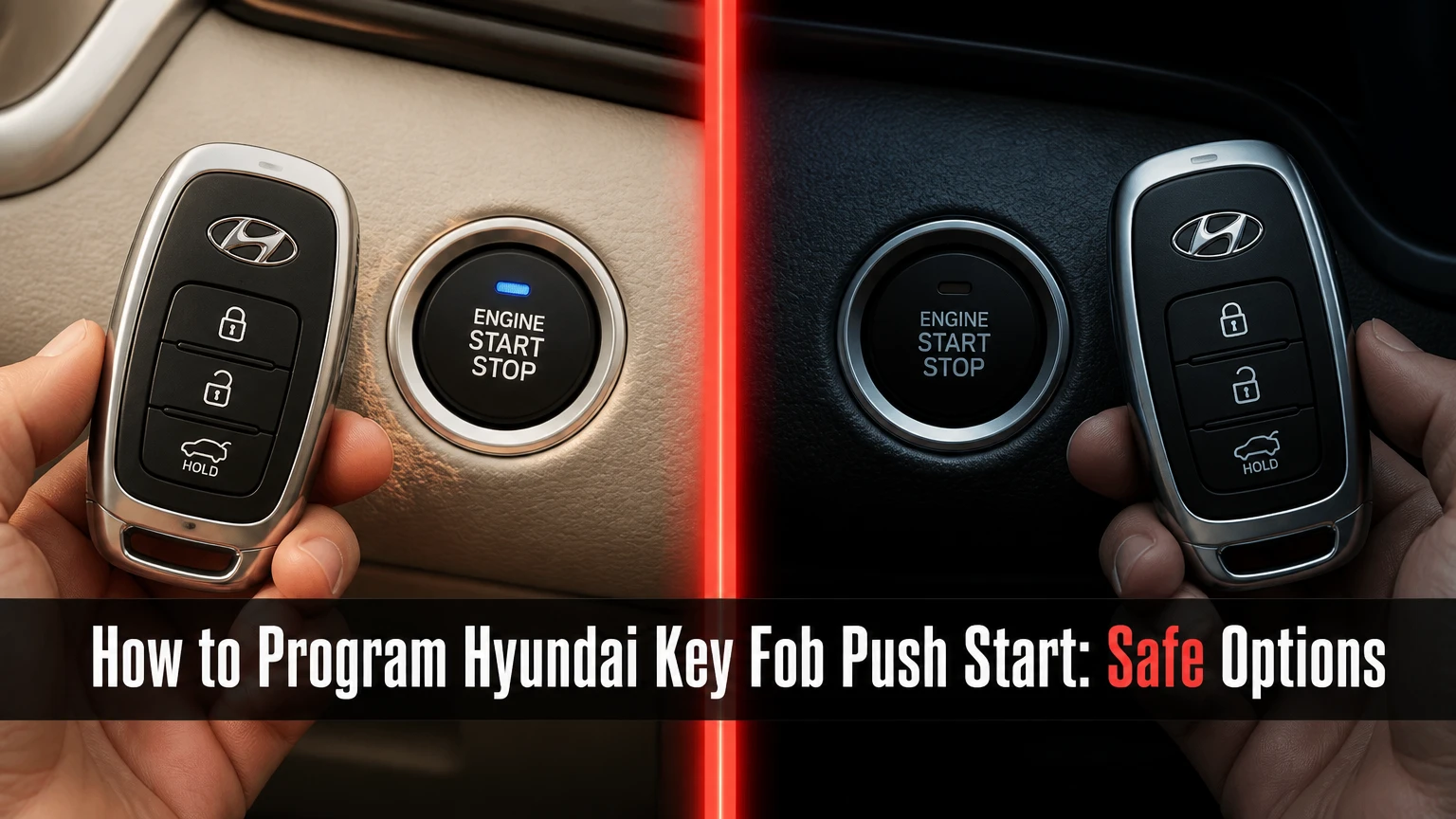 how to program hyundai key fob push start safe options