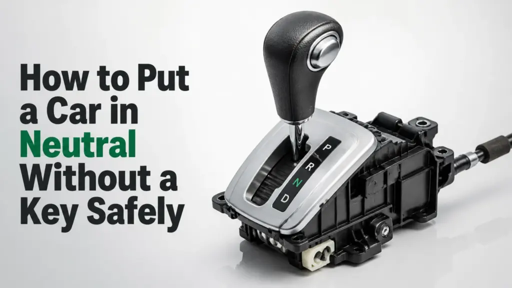 how to put a car in neutral without a key safely