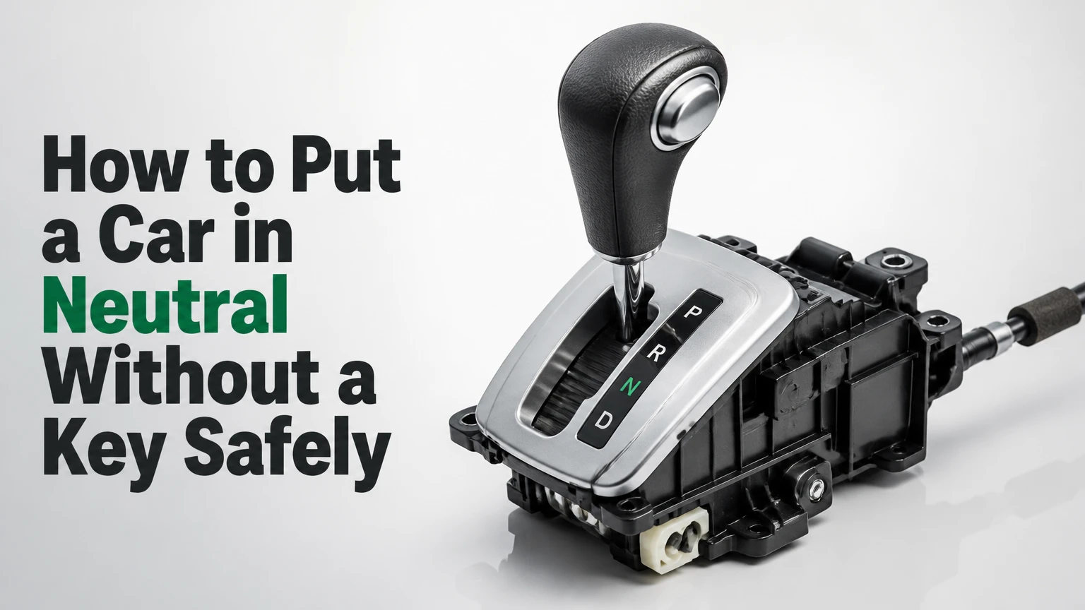how to put a car in neutral without a key safely