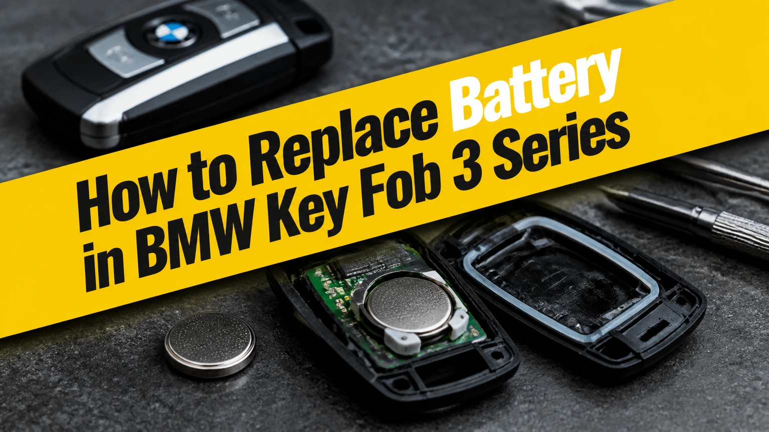 how to replace battery in bmw key fob 3 series