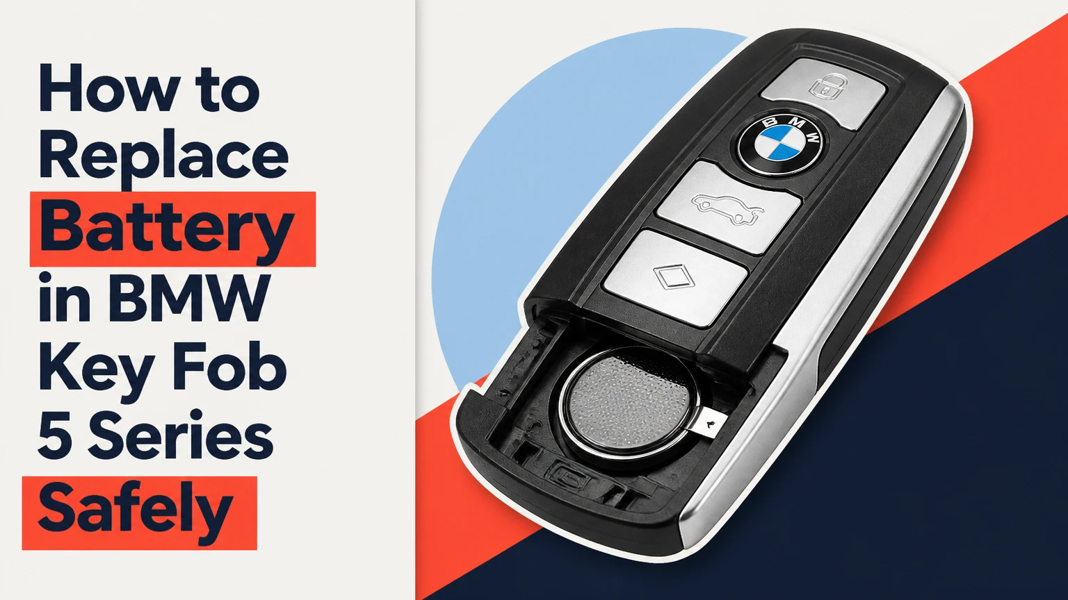 how to replace battery in bmw key fob 5 series safely