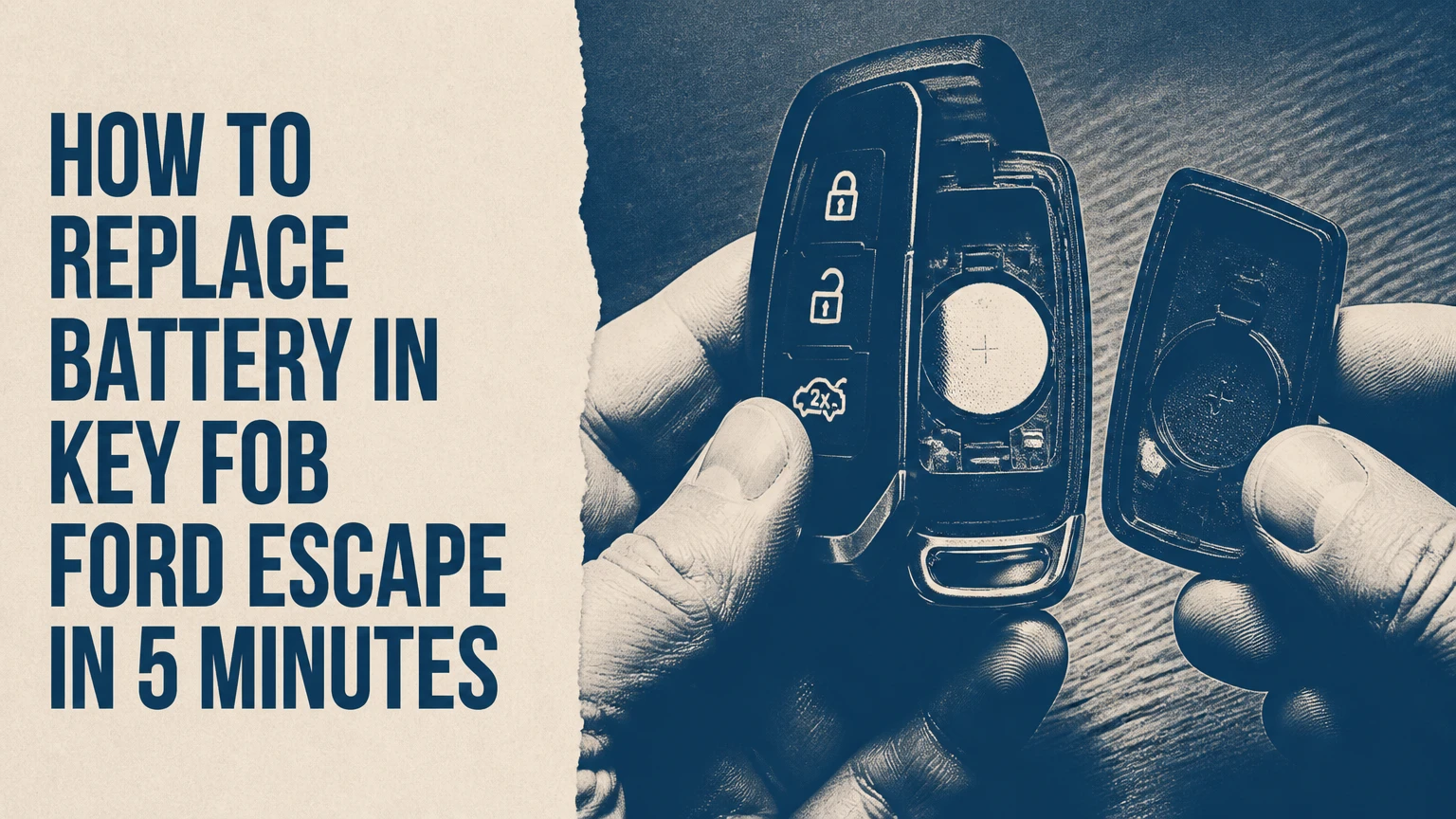 how to replace battery in key fob ford escape in 5 minutes