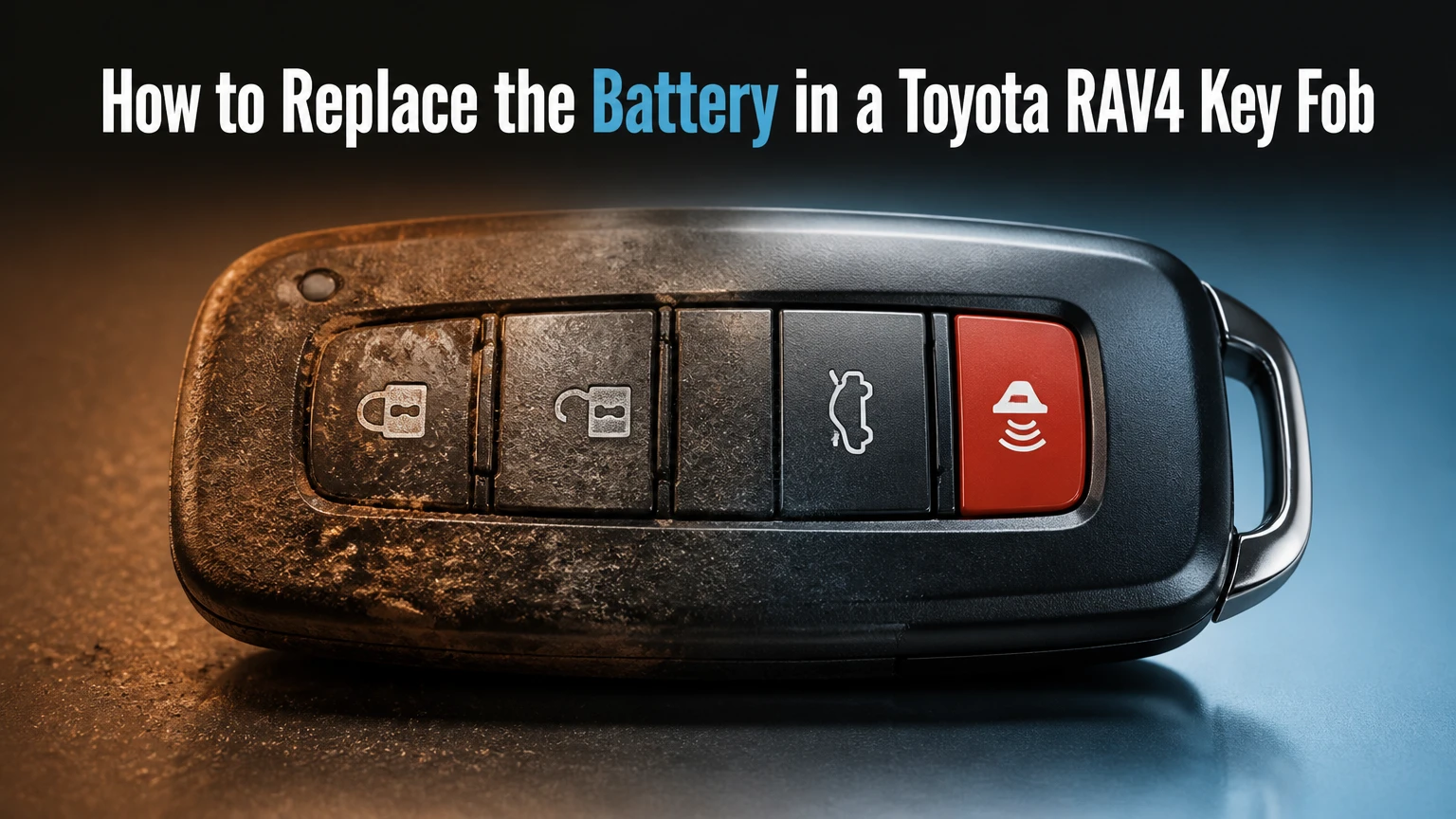 how to replace the battery in a toyota rav4 key fob