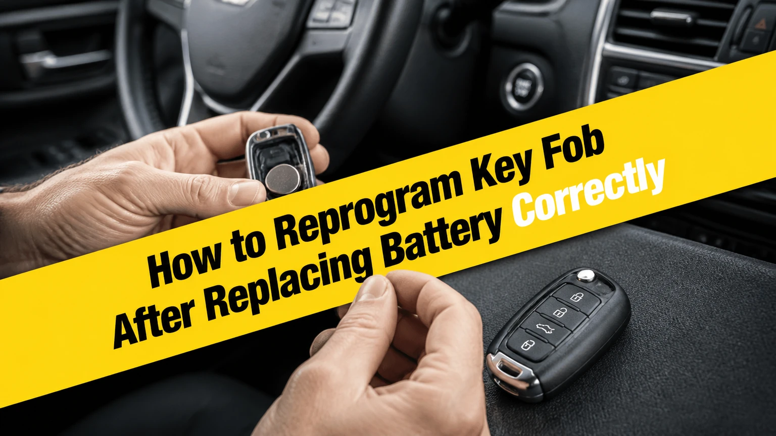 how to reprogram key fob after replacing battery correctly