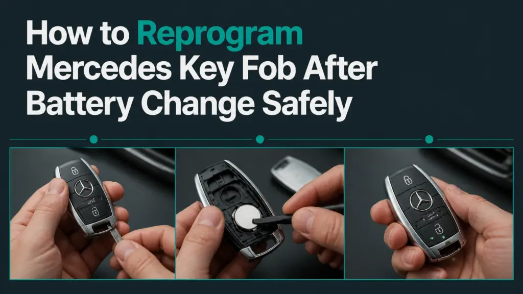how to reprogram mercedes key fob after battery change safely