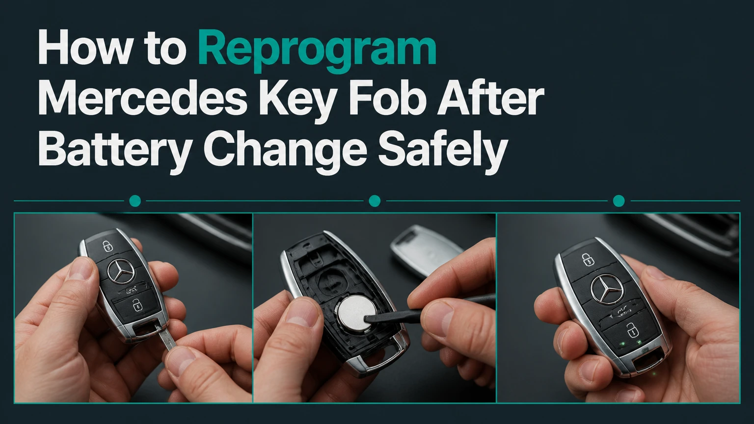 how to reprogram mercedes key fob after battery change safely