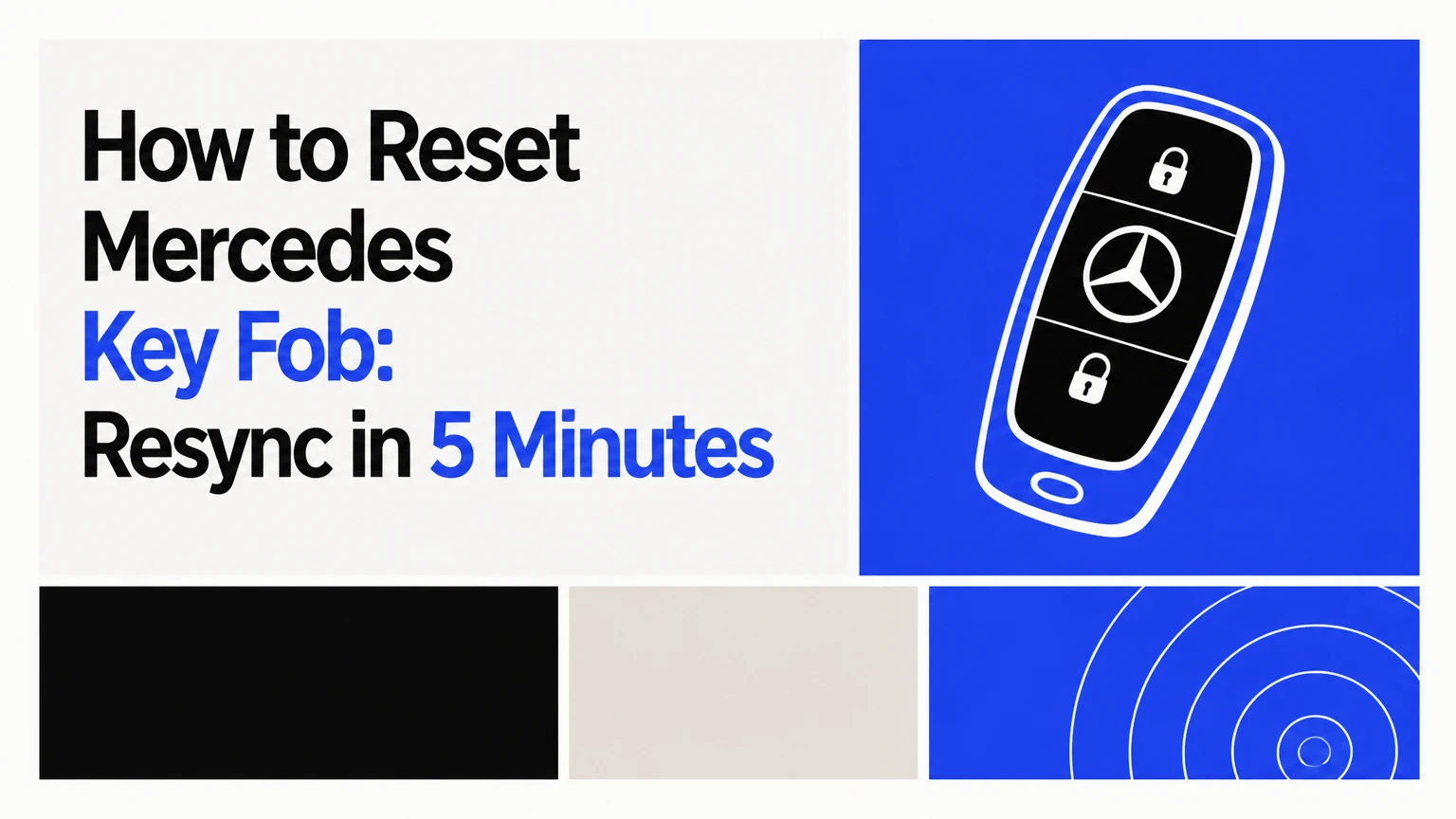 how to reset mercedes key fob resync in 5 minutes