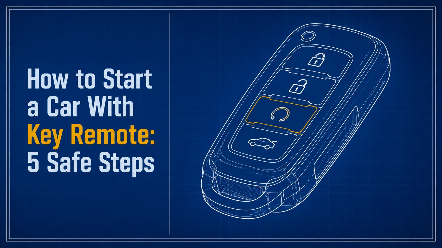 how to start a car with key remote 5 safe steps