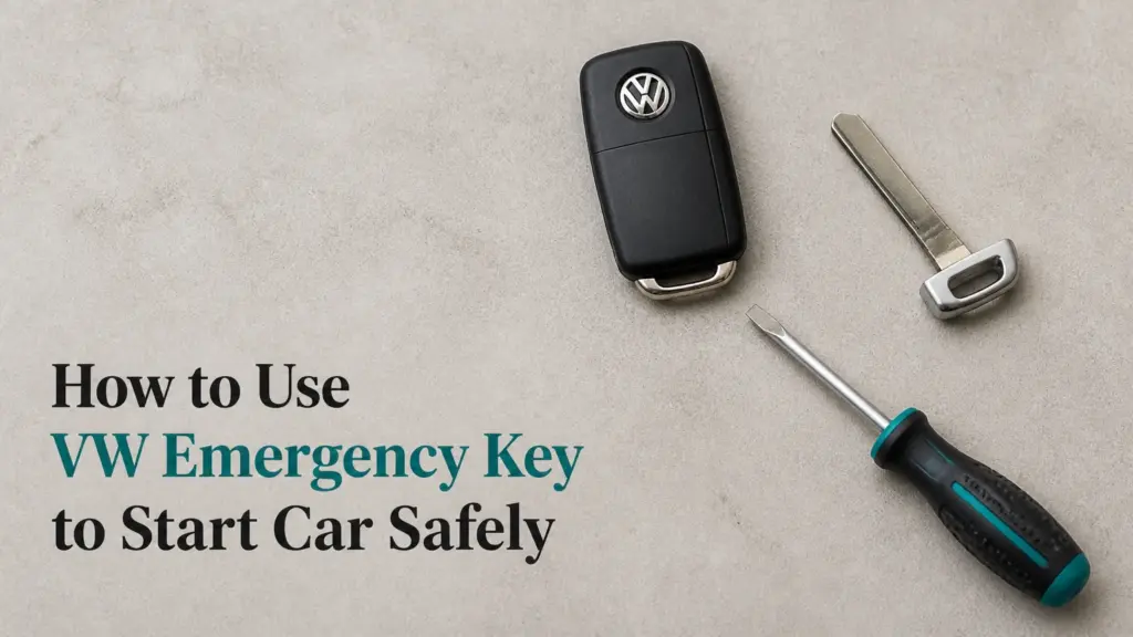 how to use vw emergency key to start car safely
