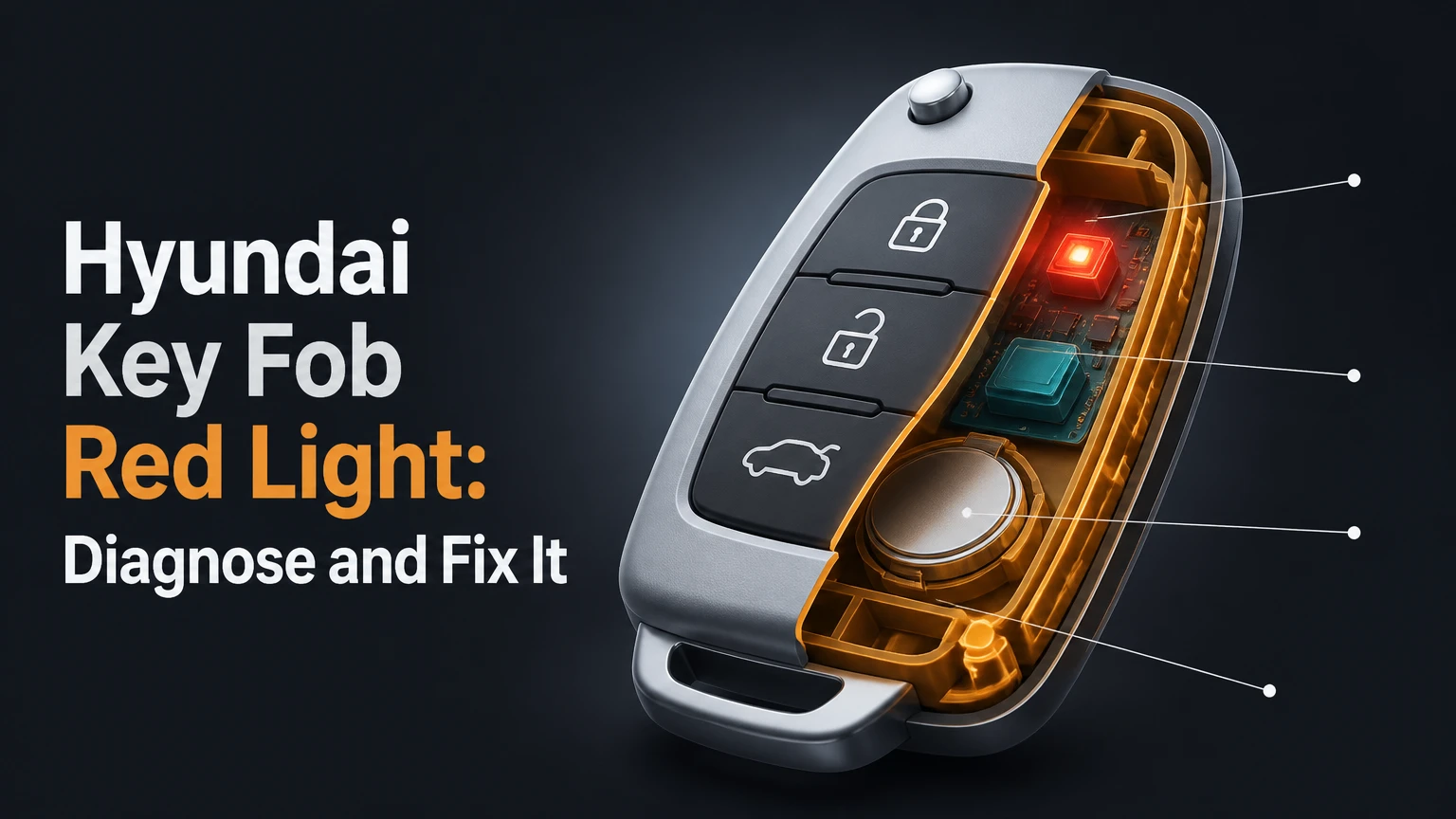 hyundai key fob red light diagnose and fix it